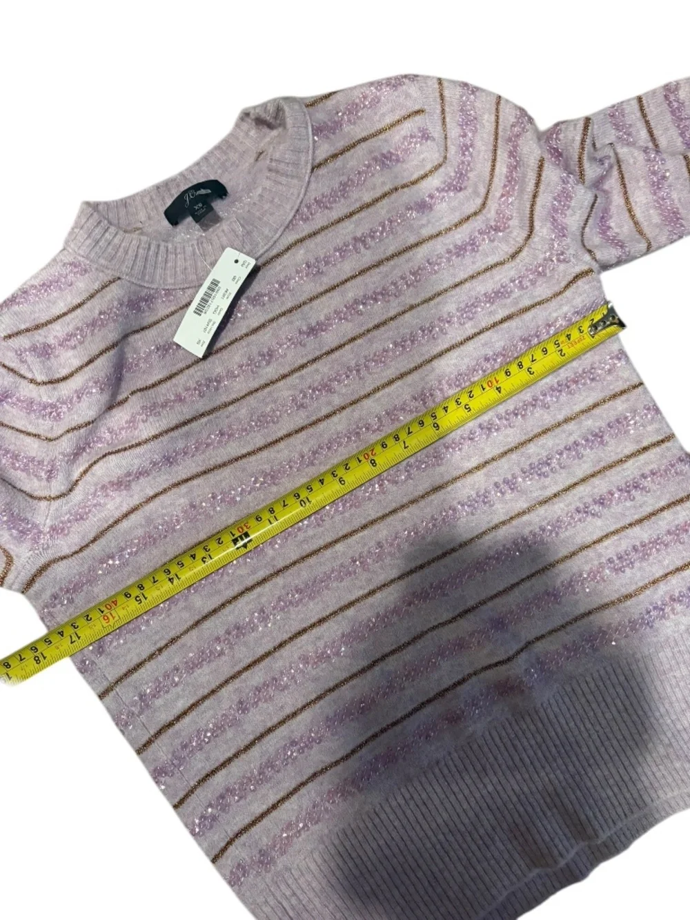 J. Crew j crew purple wool blend sequined sweater xs nwt new